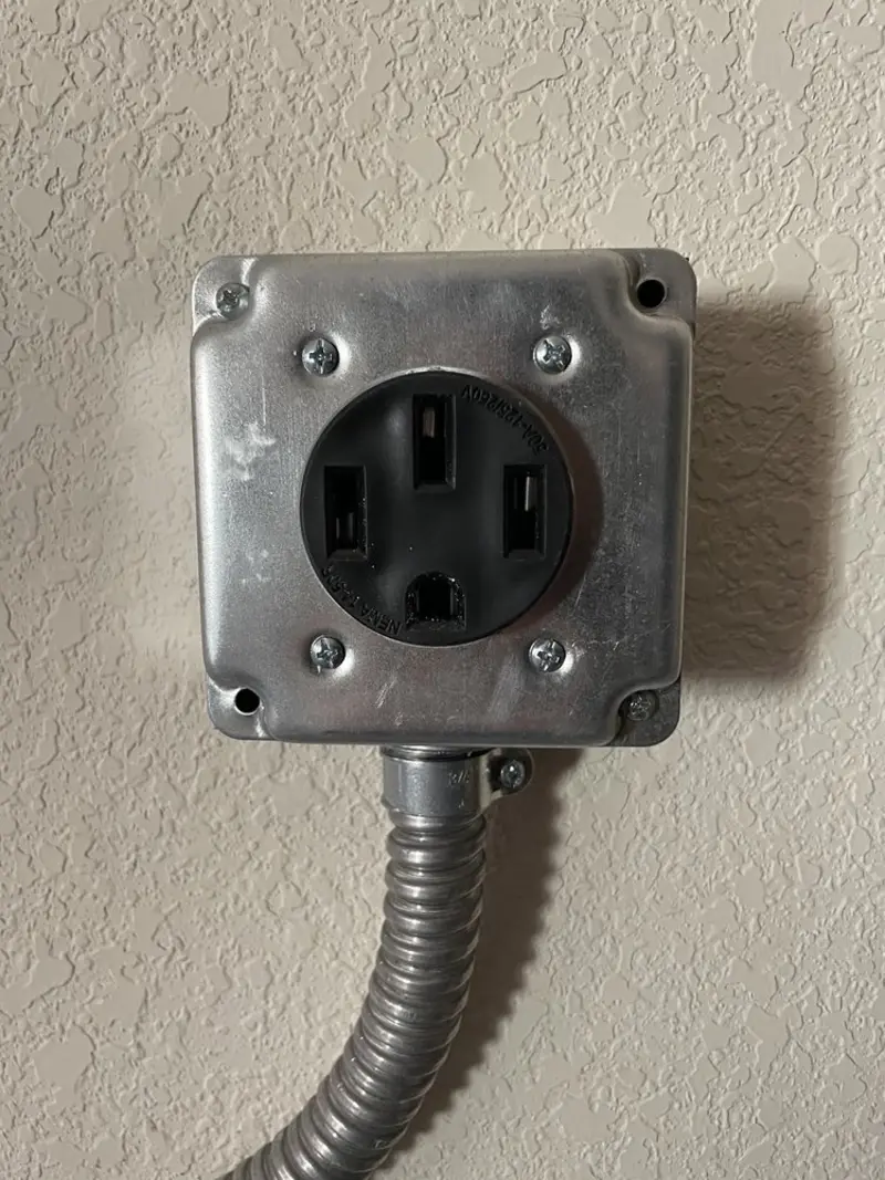 NEMA 14-50 outlet installed for Electrical Panel Upgrade in Rolla